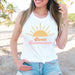 Sweet Summertime Shirt, Cute Summer Racerback Tank, Beach Shirt, Women's Tank Tops for Summer