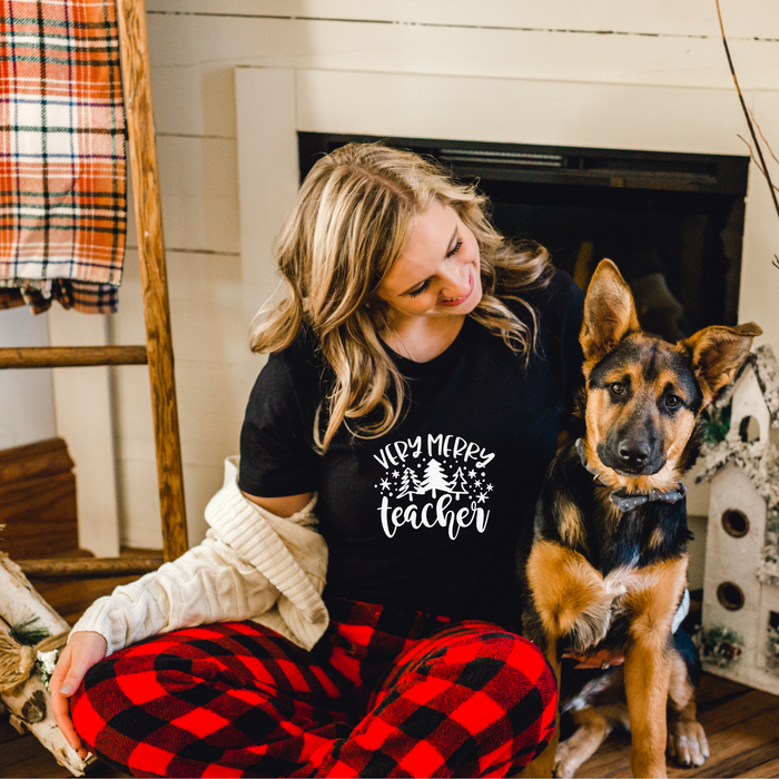 Very Merry Christmas Teacher  T-Shirt