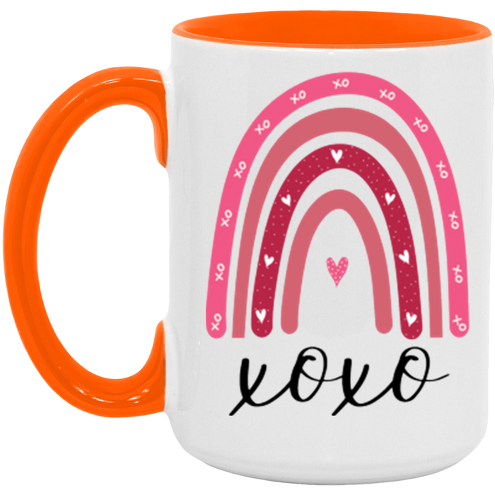 XOXO Valentine Rainbow Mug