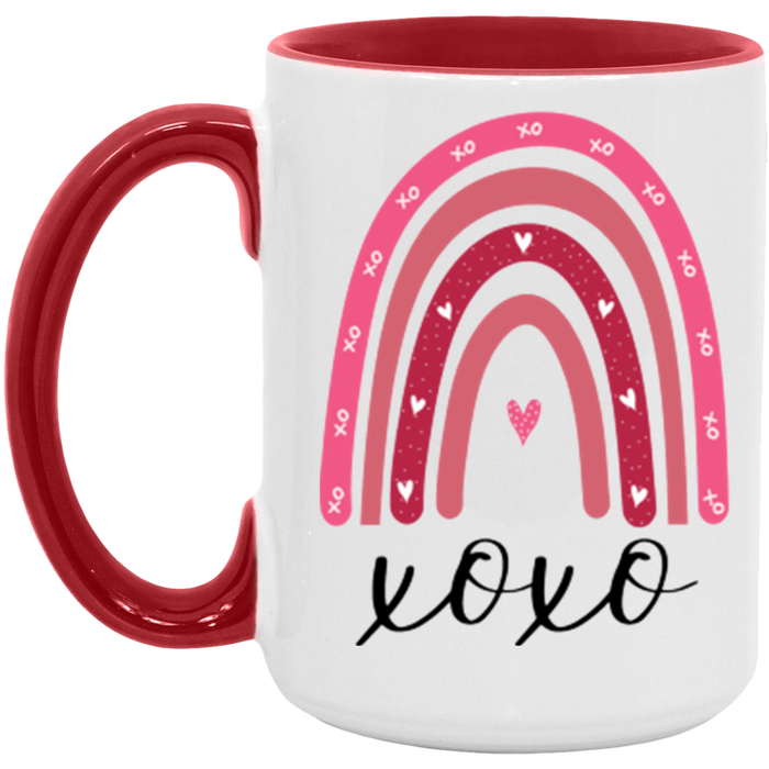 XOXO Valentine Rainbow Mug
