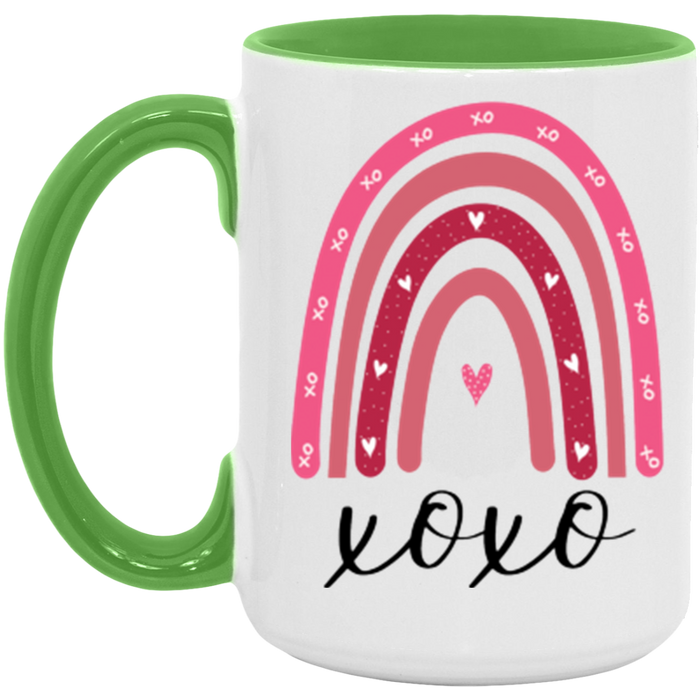 XOXO Valentine Rainbow Mug