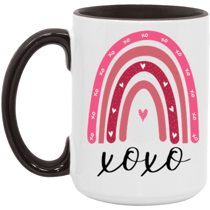 XOXO Valentine Rainbow Mug