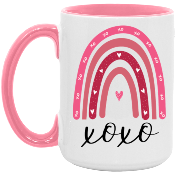XOXO Valentine Rainbow Mug